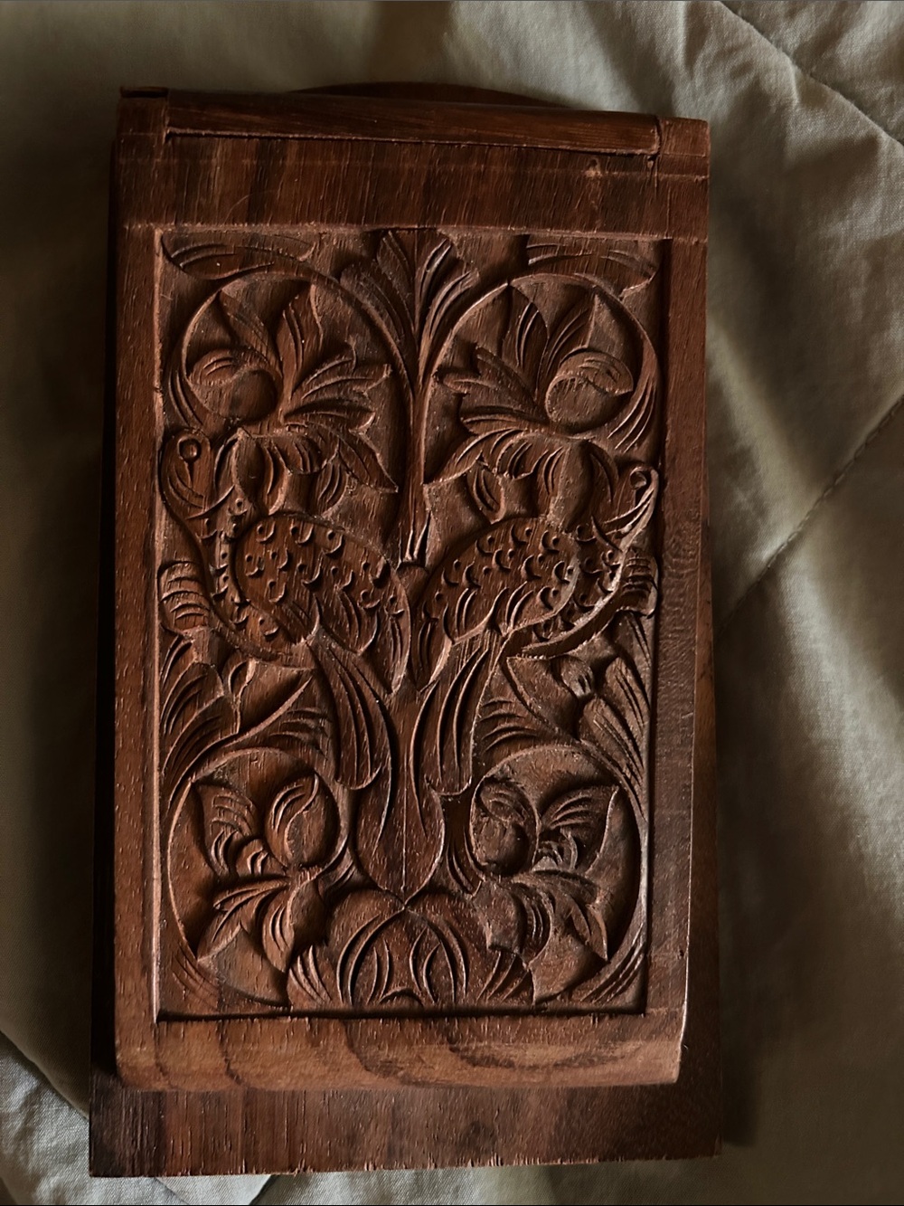 Hand-Carved Wooden paperweight